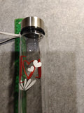 9"Acrylic Water Bottle with customizable design -love