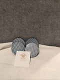 Blue Gingham Drink Coaster set/Car Coasters