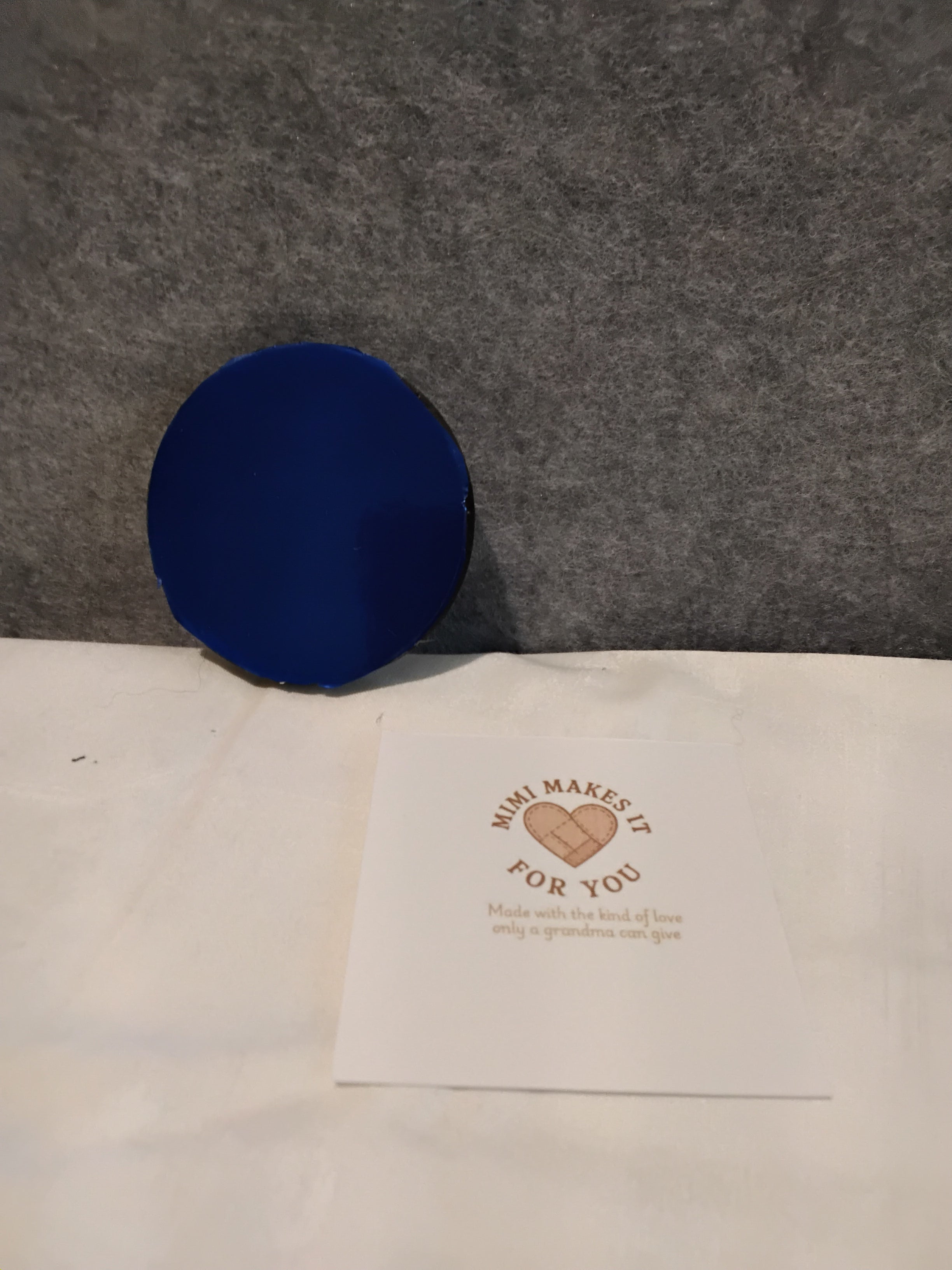 Blue Foil (shiny) Drink Coaster/Car Coaster