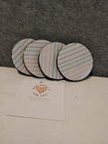 Drink Coaster set/Car CoasterStriped Flannel
