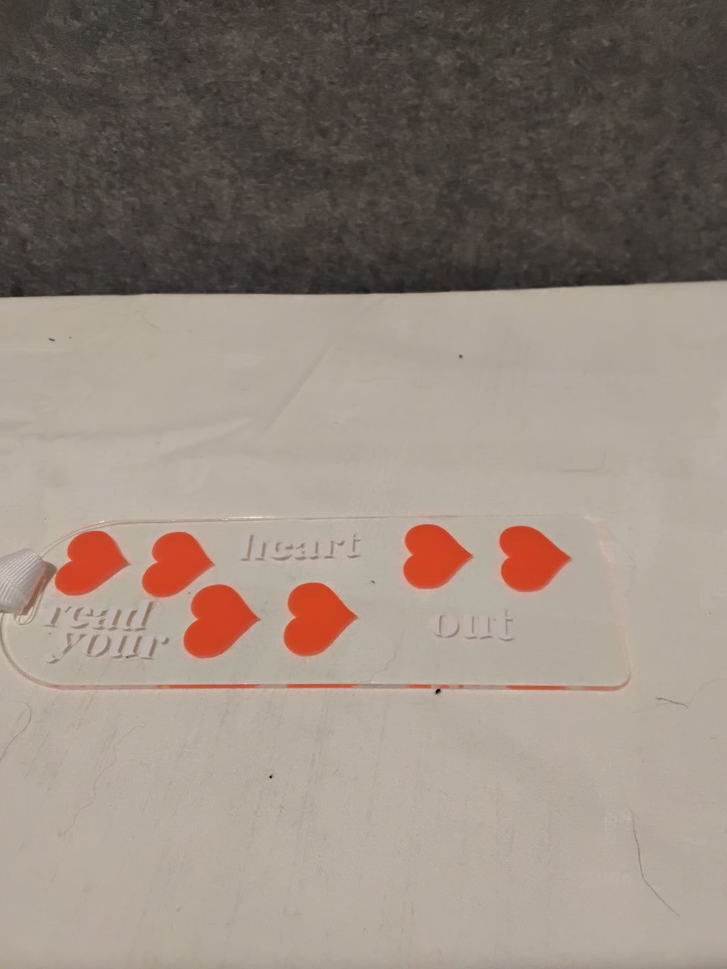 Bookmark - Acrylic - Read your heart out