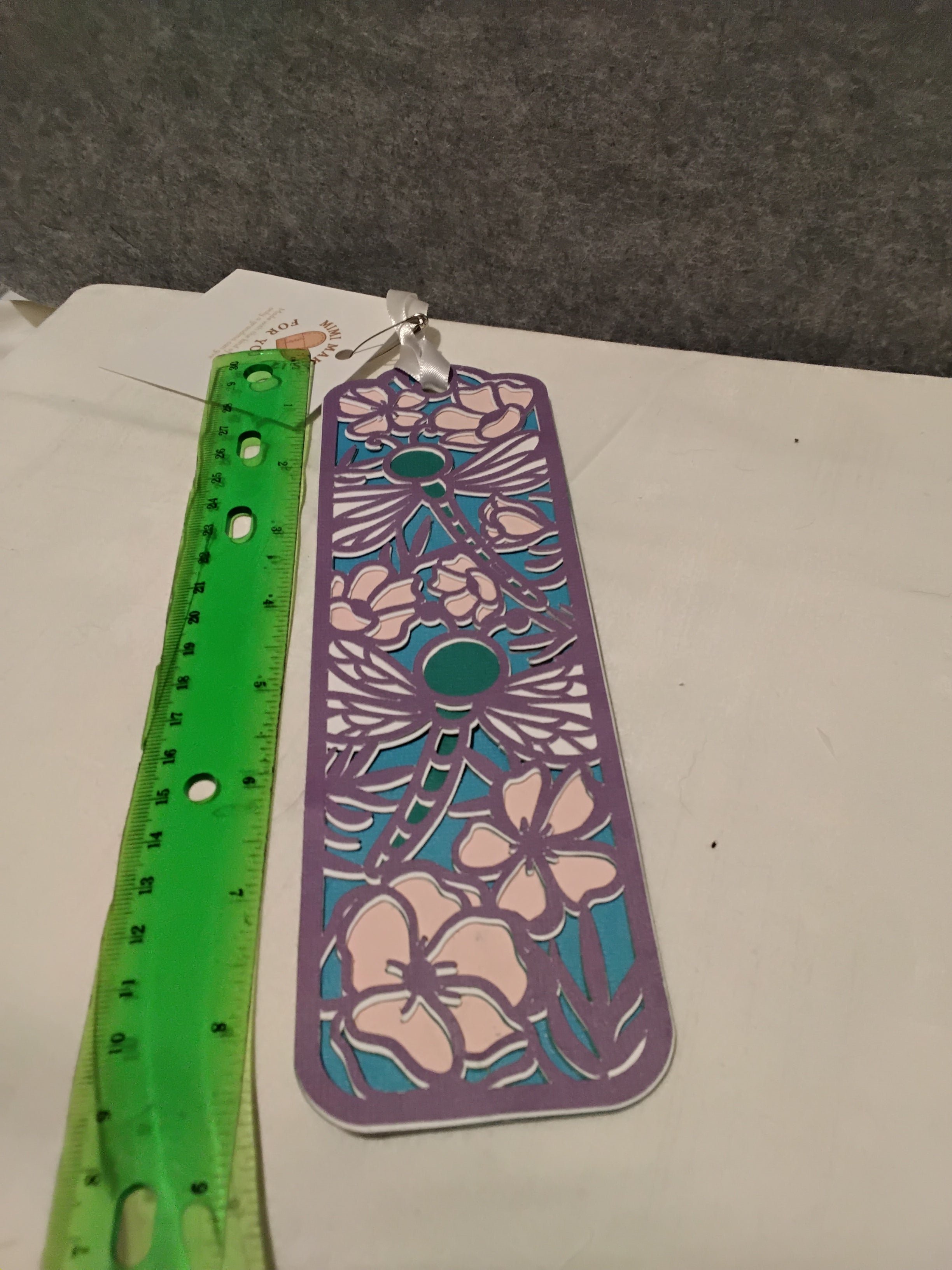 Bookmark - Layered Paper - Dragonfly
