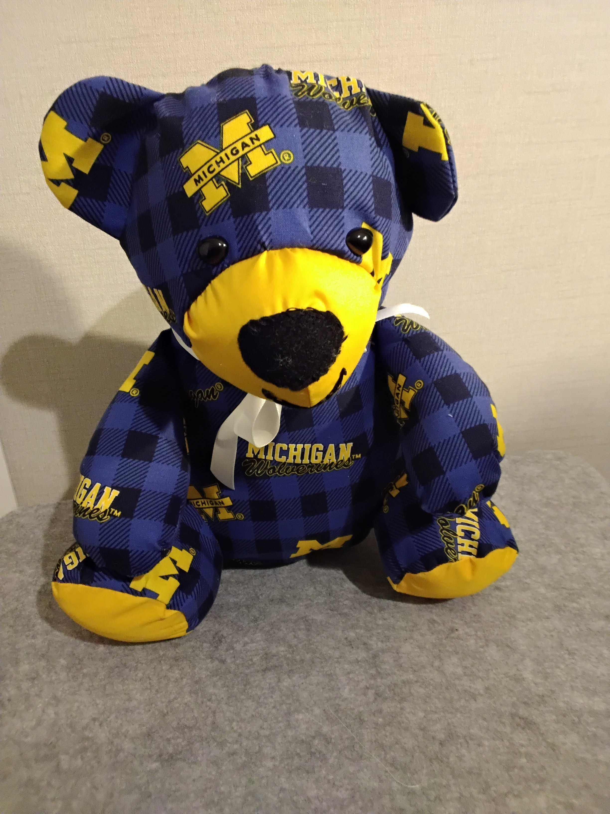 13" U of M print Teddy Bear