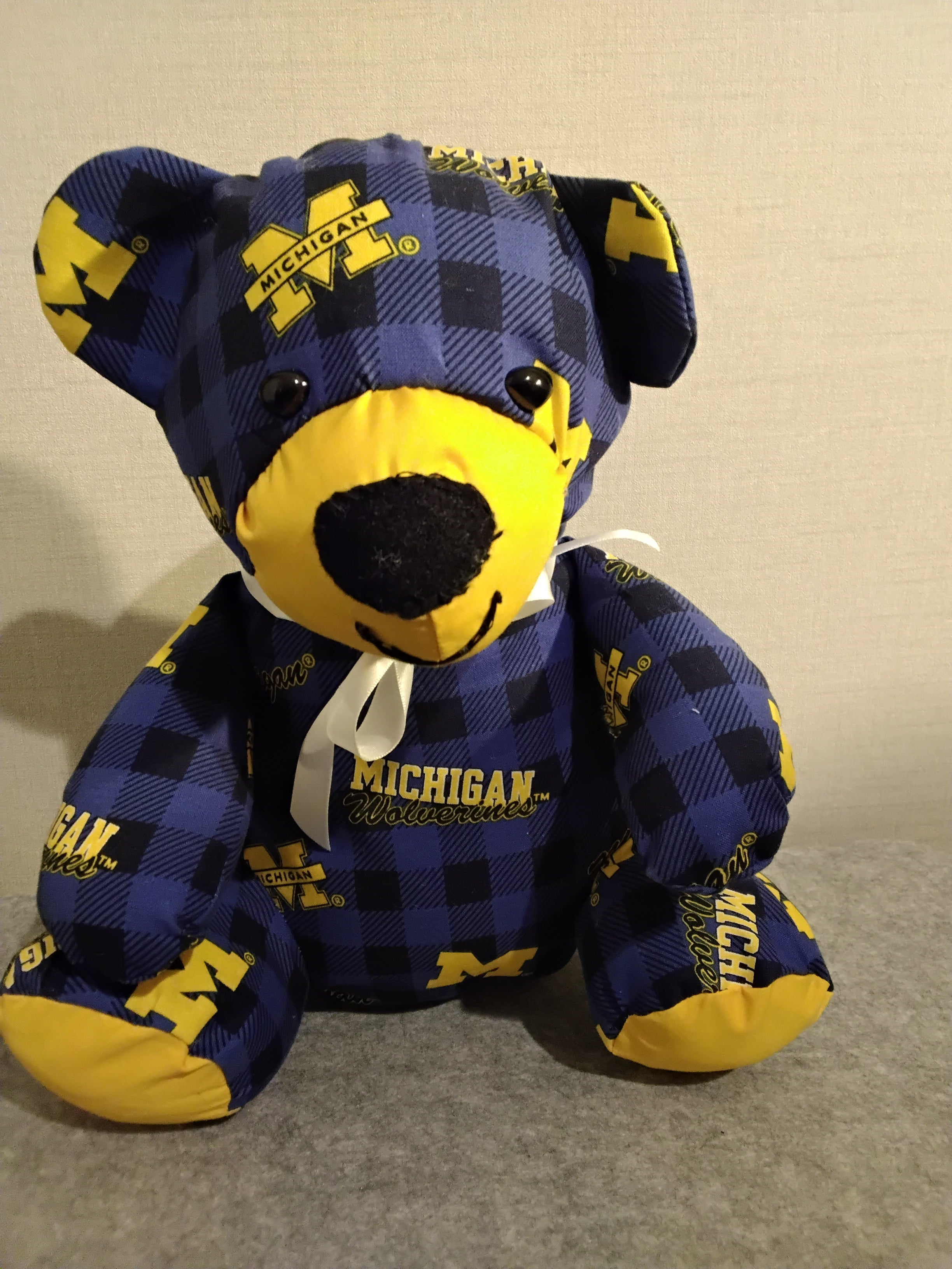 13" U of M print Teddy Bear