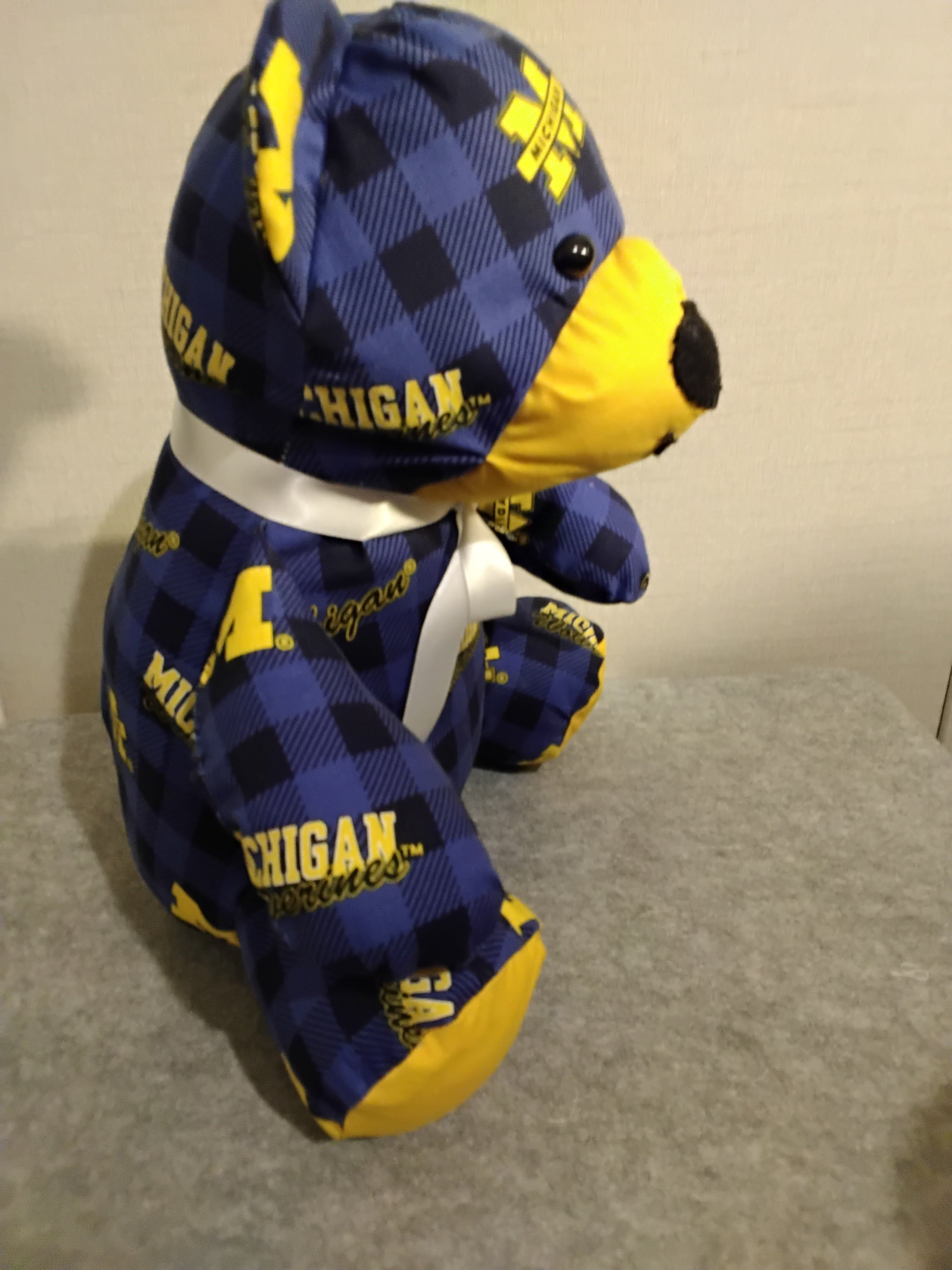 13" U of M print Teddy Bear
