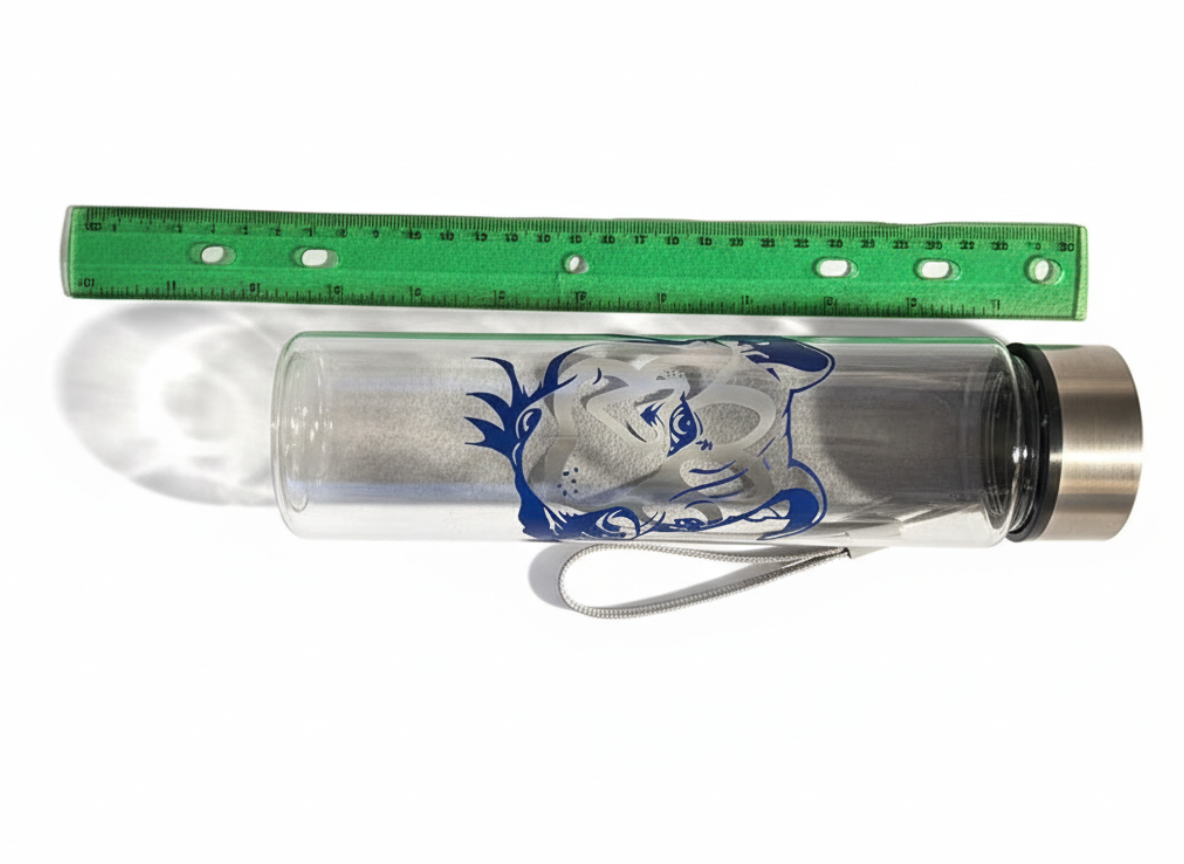 9" acrylic water bottle with customisable design - pitbull