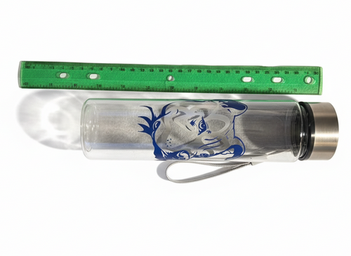 9" acrylic water bottle with customisable design - pitbull