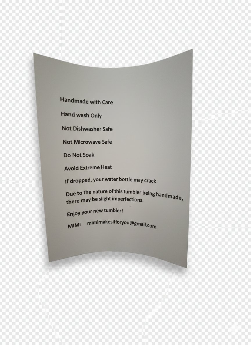 16 ounce  Acylic Water Bottle with customizable design - flower